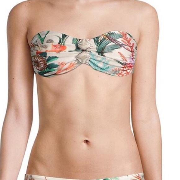 PatBO | Oasis Convertible Embellished Printed Bikini Top - Picture 2 of 3